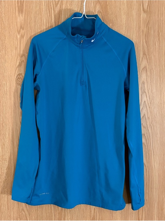 Nike Tops - Nike Turquoise Dri-Fit 1/4 Zip Performance Pullover Long Sleeve